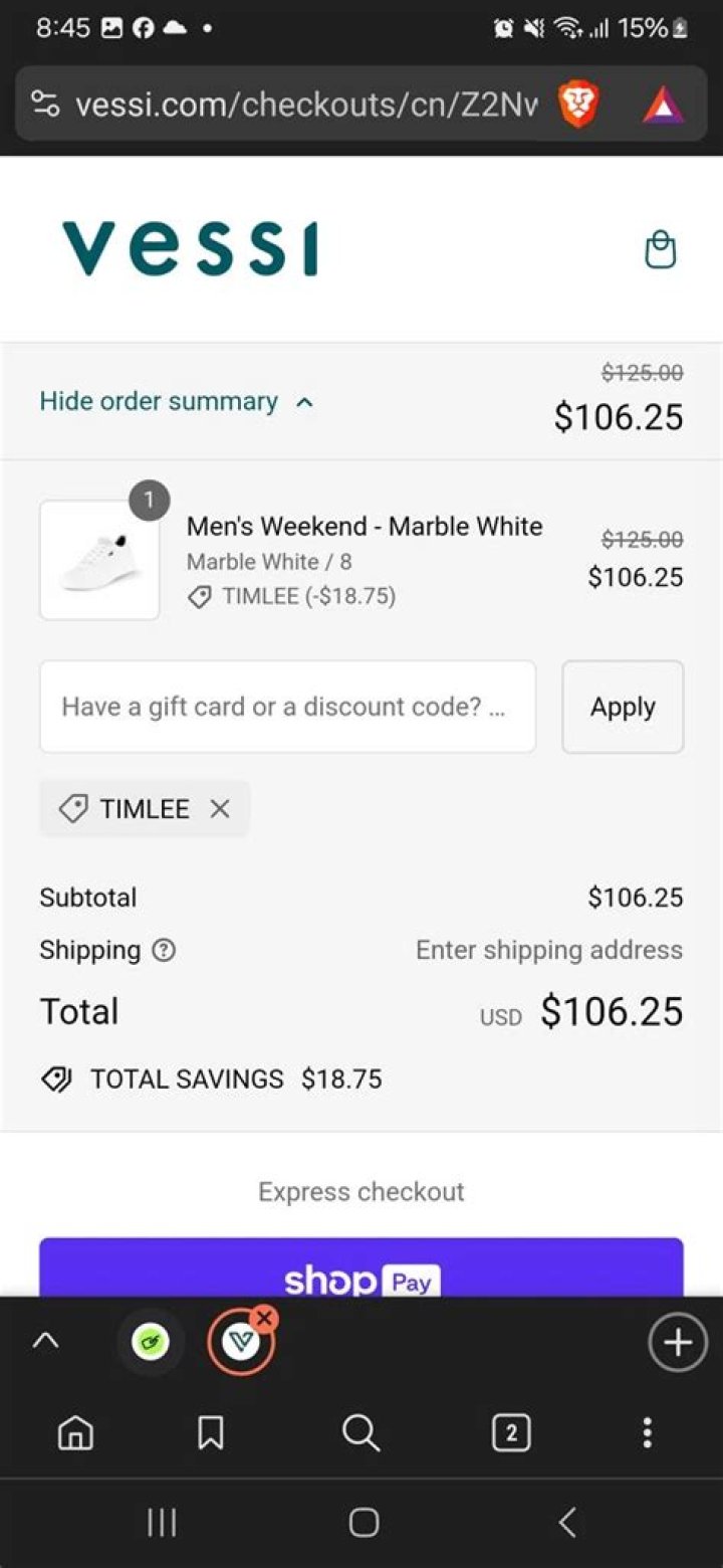 20% OFF Vessi Discount Codes January 2024