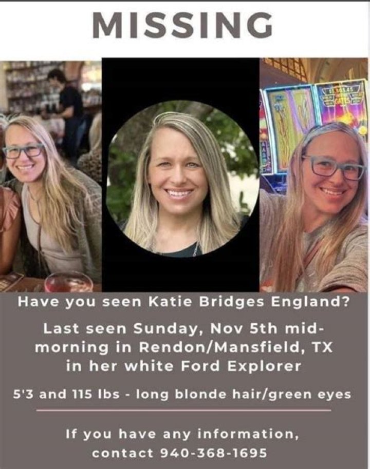 Katie England Missing Update: Missing Woman from Mansfield, Texas, Found Dead